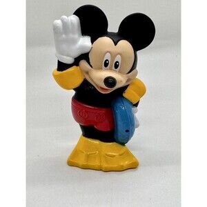Disney Mickey Mouse Swimmer Figure Mattel 2014 CJF07 Float Tube Toy 4.5”